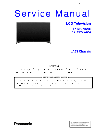 panasonic PCZ1506114CE  panasonic LCD TX-55CXW804 PCZ1506114CE.pdf
