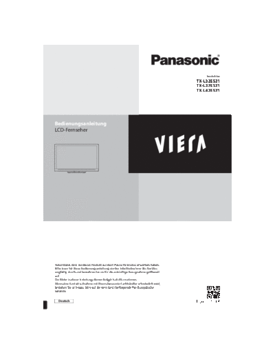 panasonic TQB0E2154A  panasonic LCD TX-L32ES31 TQB0E2154A.pdf