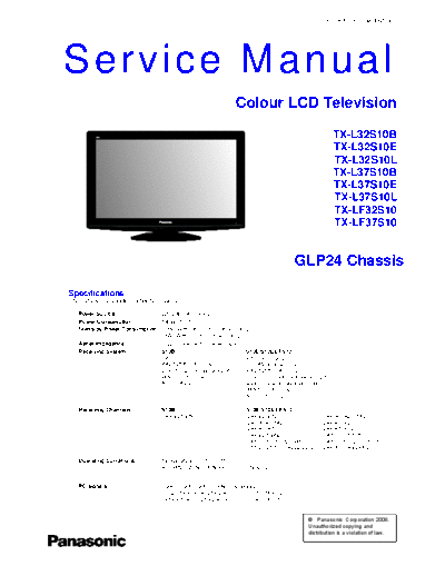 panasonic PCZ0903045CE  panasonic LCD TX-L32S10B PCZ0903045CE.pdf