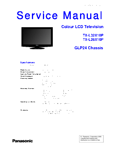 panasonic PCZ0904072CE  panasonic LCD TX-L32X10P PCZ0904072CE.pdf
