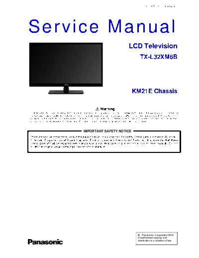 panasonic PCZ1303049CE  panasonic LCD TX-L32XM6B PCZ1303049CE.pdf