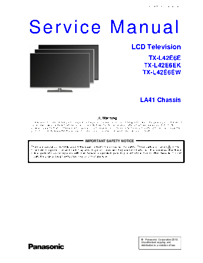 panasonic PCZ1301002CE  panasonic LCD TX-L42E6EK  chassis LA41 PCZ1301002CE.pdf