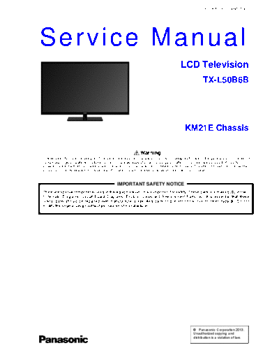 panasonic PCZ1304116CE  panasonic LCD TX-L50B6B PCZ1304116CE.pdf