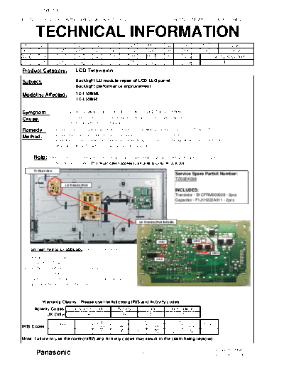 panasonic TX-L50B6E chassis KM21E  panasonic LCD TX-L50B6E chassis KM21E TX-L50B6E chassis KM21E.rar