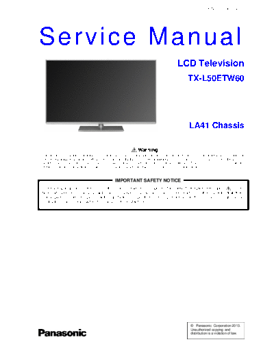 panasonic PCZ1302024CE  panasonic LCD TX-L50ETF62 PCZ1302024CE.pdf