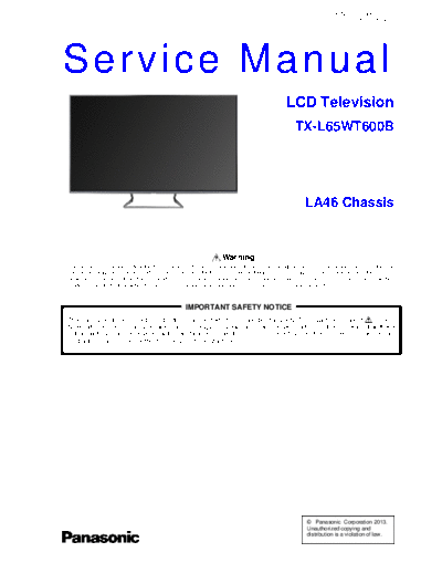 panasonic PCZ1309186CE  panasonic LCD TX-L65WT600B chassis LA46 PCZ1309186CE.pdf