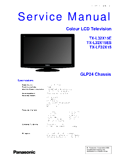 panasonic PCZ0904070CE  panasonic LCD TX-LF32X15 PCZ0904070CE.pdf