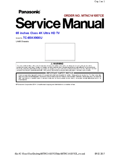 panasonic panasonic tc-65ax900u chassis la48  panasonic LED TC-65AX900U chassis LA48 panasonic_tc-65ax900u_chassis_la48.pdf