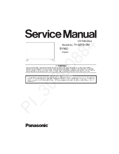 panasonic Panasonic TH-32F312M Chassis SY56D  panasonic LED TH-32F312M  chassis SY56D Panasonic_TH-32F312M_Chassis_SY56D.pdf