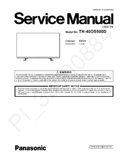 panasonic Panasonic TH-40DS500D Chassis KM29  panasonic LED TH-40DS500D Panasonic_TH-40DS500D_Chassis_KM29.pdf