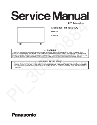 panasonic panasonic th-43d310q chassis 5m53a  panasonic LED TH-43D310Q chassis 5M53A panasonic_th-43d310q_chassis_5m53a.pdf