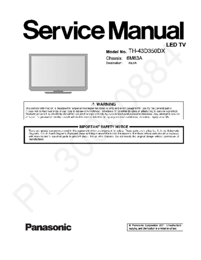 panasonic panasonic th-43d350dx chassis 6m63a  panasonic LED TH-43D350DX chassis 6M63A panasonic_th-43d350dx_chassis_6m63a.pdf