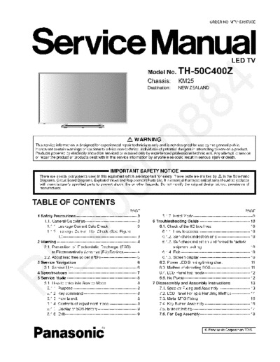 panasonic Panasoni+TH-50C400+Z+Chassis+KM25  panasonic LED TH-50C400 Panasoni+TH-50C400+Z+Chassis+KM25.pdf