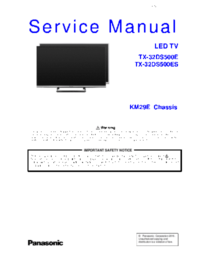 panasonic PCZ1602015CE  panasonic LED TX-32DS500E PCZ1602015CE.pdf