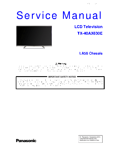 panasonic PCZ1409161CE  panasonic LED TX-40AX630E PCZ1409161CE.pdf