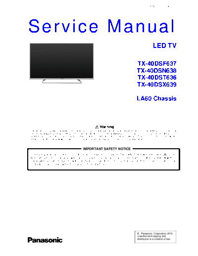 panasonic PCZ1602007CE  panasonic LED TX-40DSF637 PCZ1602007CE.pdf