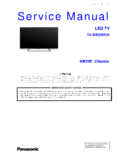 panasonic PCZ1602025CE  panasonic LED TX-40DSW504 PCZ1602025CE.pdf