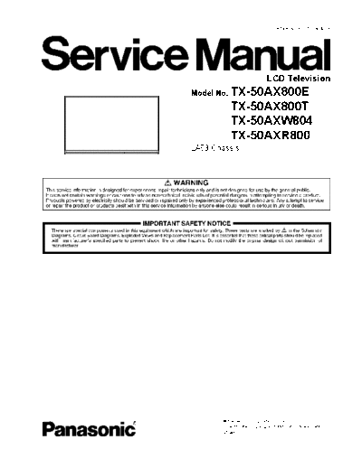 panasonic tx 50ax800e t w804 r800  panasonic LED TX-50AX800E tx_50ax800e_t_w804_r800.pdf