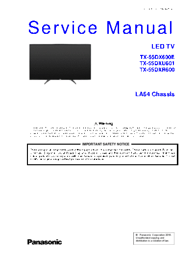 panasonic PCZ1603085CE  panasonic LED TX-55DX600E PCZ1603085CE.pdf