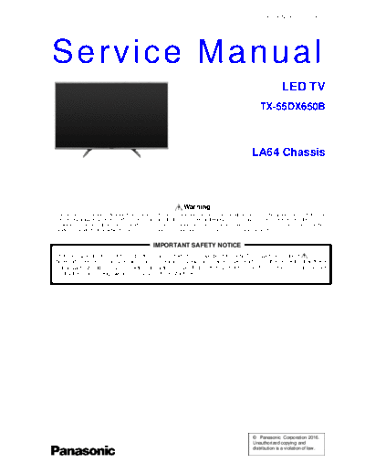 panasonic panasonic+tx-55dx650b+chassis+la64  panasonic LED TX-55DX650B chassis LA64 panasonic+tx-55dx650b+chassis+la64.pdf