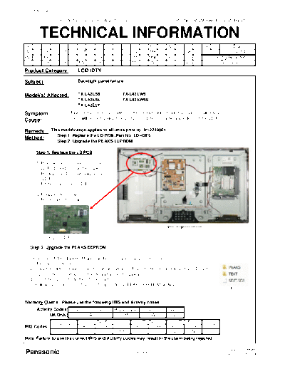 panasonic MQM0083DG260412REV1  panasonic LED TX-L42E5B MQM0083DG260412REV1.pdf