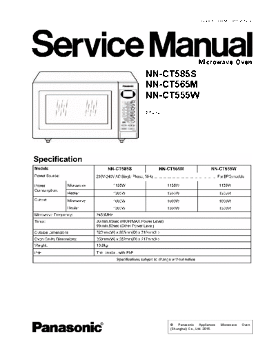 panasonic IP5111 CT585S BPQ Eng 07 150708 low  panasonic Micro wave oven NN-CT585S IP5111_CT585S_BPQ_Eng_07_150708_low.pdf