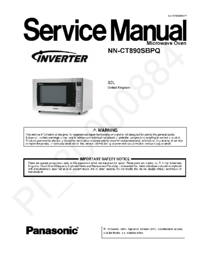 panasonic Panasonic NN-CT890SBPQ  panasonic Micro wave oven NN-CT890SBPQ Panasonic_NN-CT890SBPQ.pdf