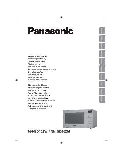 panasonic F00039X70EP-English  panasonic Micro wave oven NN-GD452W F00039X70EP-English.pdf