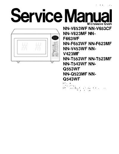 panasonic V6x3. F6x3. V4x3. T5x3. Q5x3. K1x3 manual  panasonic Micro wave oven NN-T553WF V6x3. F6x3. V4x3. T5x3. Q5x3. K1x3 manual.pdf