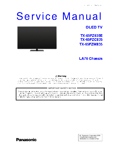 panasonic PCZ1808122CE  panasonic Oled TV TX-65FZ830E PCZ1808122CE.pdf
