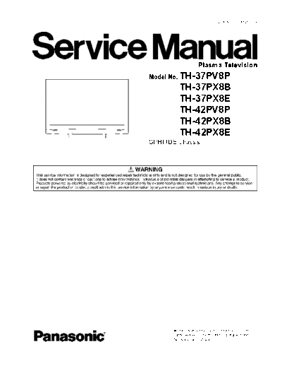 panasonic TH-37PV8P,-37PX8B,-42PV8P,-42PX8B,-42PX8E CHASSIS GPH11DE.part1  panasonic Plasma TV TH-37PV8P-GPH11DE chassis TH-37PV8P,-37PX8B,-42PV8P,-42PX8B,-42PX8E_CHASSIS_GPH11DE.part1.rar