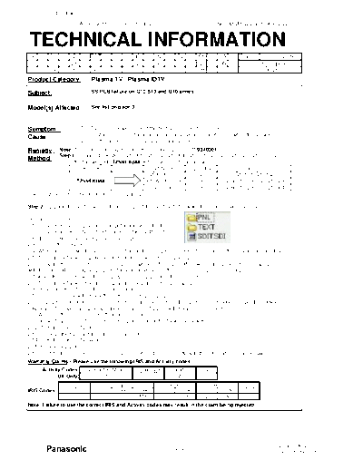 panasonic MQM022DG010909REV2 G1 S10 U10 SS PCB Failure Service Hint  panasonic Plasma TV TX-P50GW10 MQM022DG010909REV2_G1_S10_U10_SS_PCB_Failure Service Hint.pdf