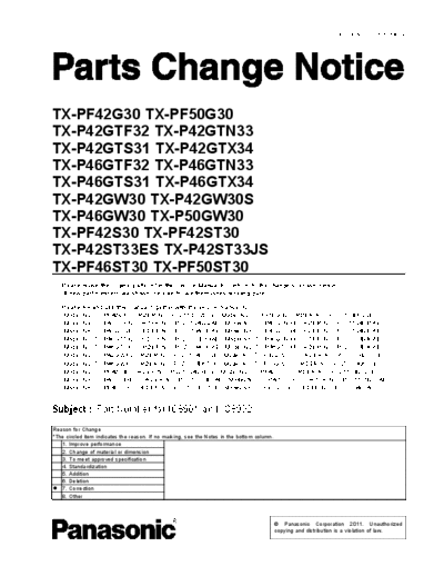 panasonic tx p IC8901 pcn130  panasonic Plasma TV TX-PF46ST30 tx_p_IC8901_pcn130.pdf