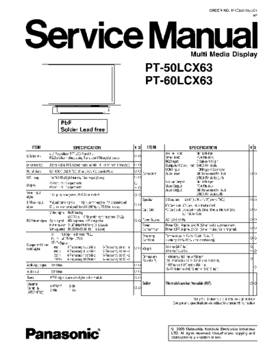 panasonic panasonic-50lcx63-60lcx63 (1)  panasonic Proj TV PT-50LCX63 panasonic-50lcx63-60lcx63 (1).pdf