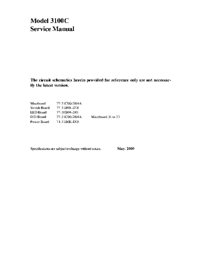 GERICOM 3100C Service manual  GERICOM Laptop 3100C Service manual.zip