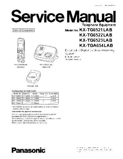 panasonic KX-TG6521LAB TG6522LAB TG6523LAB TGA654LAB  panasonic Tel KX-TG6521LAB TG6522LAB TG6523LAB Panasonic_KX-TG6521LAB_TG6522LAB_TG6523LAB_TGA654LAB.pdf