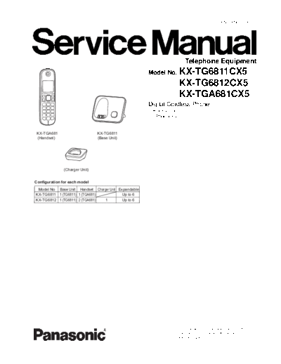 panasonic KX-TG6811CX5 KX-TG6812CX5 KX-TGA681CX5 [X]  panasonic Tel KX-TG6811CX5 KX-TG6812CX5 KX-TGA681CX5 Panasonic_KX-TG6811CX5_KX-TG6812CX5_KX-TGA681CX5_[X].pdf