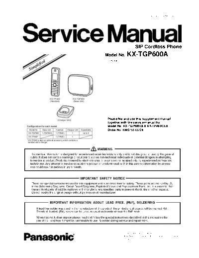 panasonic Panasonic KX-TGP600A02 [X]  panasonic Tel KX-TGP600A Panasonic_KX-TGP600A02_[X].pdf
