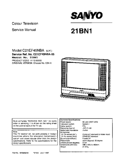 panasonic t-21bn1  panasonic TV 21BN1 t-21bn1.pdf