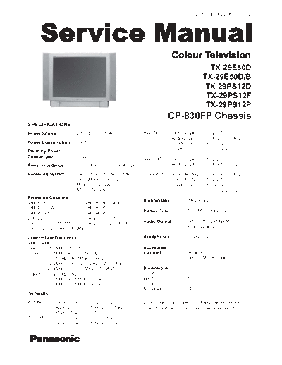 panasonic Panas+TX29PS12+CP830ch 1  panasonic TV CP-830FP chassis Panas+TX29PS12+CP830ch_1.pdf