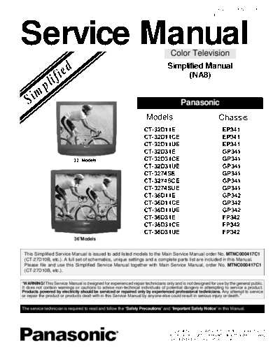 panasonic panasonic ct-32d11e  panasonic TV CT-32D31E chassis GP341 panasonic_ct-32d11e.pdf