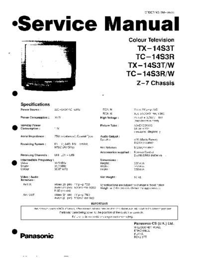 panasonic A14s3r  panasonic TV TC-14S3R A14s3r.pdf