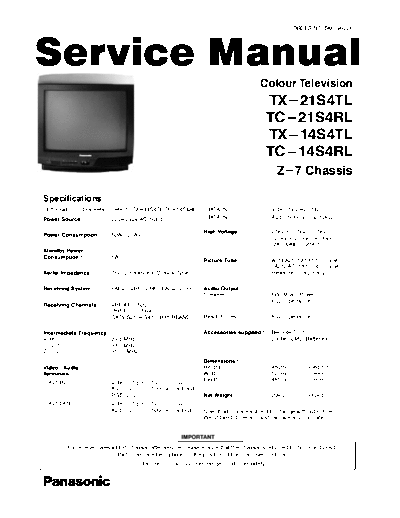 panasonic A14s4rl  panasonic TV TC-21S4 A14s4rl.pdf