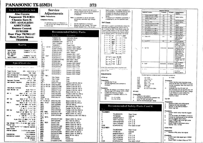 panasonic tx-25md1, tx-21md1  panasonic TV TX-25MD1 tx-25md1, tx-21md1.djvu