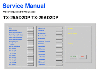 panasonic tx29ad2dp  panasonic TV TX-29AD2DP tx29ad2dp.djvu