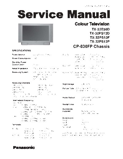 panasonic PCZ0510104C2  panasonic TV TX-32E50D  Chassis CP830FP PCZ0510104C2.pdf