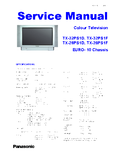 panasonic Panasonic TX-28-32PS1D F+Chassis+EURO+10  panasonic TV TX-32PS1 DF, TX-28PS1 DF Panasonic_TX-28-32PS1D_F+Chassis+EURO+10.zip