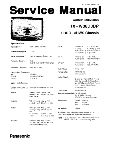 panasonic Aw36d3dp  panasonic TV TX-W36D3P Aw36d3dp.pdf