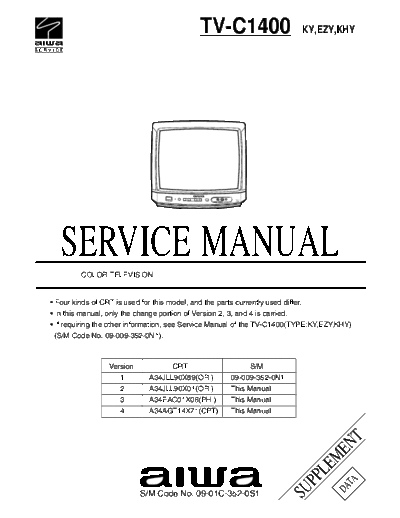 AIWA AiwaTV-C1400 09-01C-352-0S1  AIWA TV AiwaTV-C1400_09-01C-352-0S1.rar