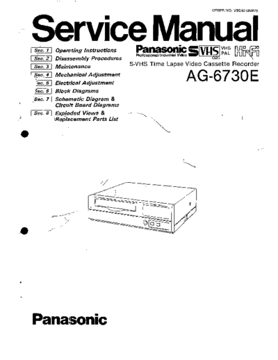 panasonic A6730e  panasonic Video AG-6730E A6730e.pdf